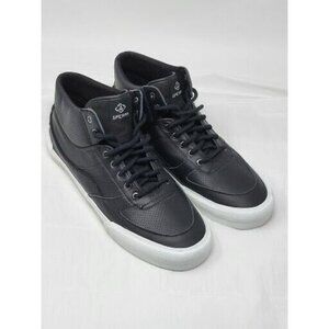 Sperry STS 87845 High Top Women’s Black faux Leather Shoes size 12 NWOT